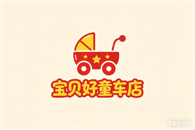 宝贝好童车店的LOGO