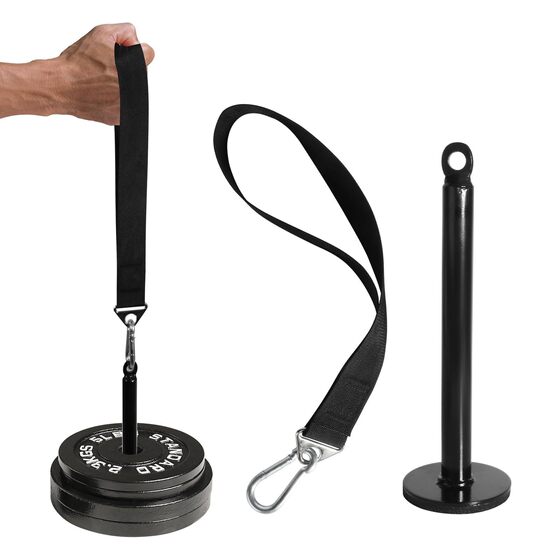 Nylon Finger and Thumb Rings, Hand and Arm Strengthener, Bell Plate Tray, Barbell Plate Rack, Weight-Bearing Bar, Weight-Bearing Strap