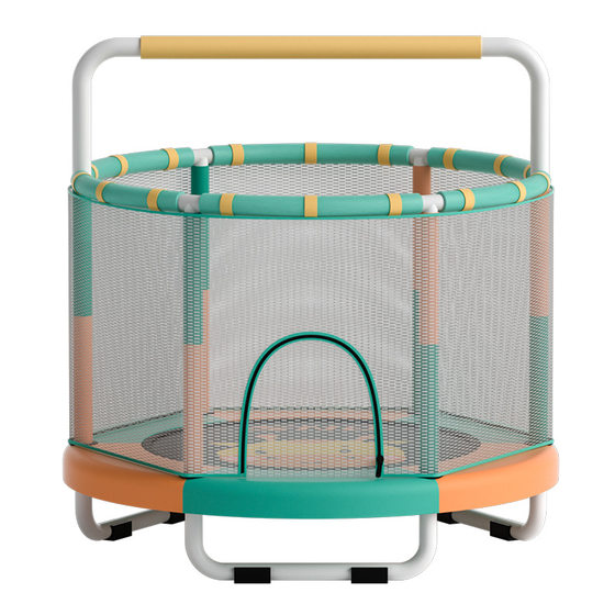 Snd Children's Small Trampoline Indoor Home Use with Safety Net for Kids and Toddlers