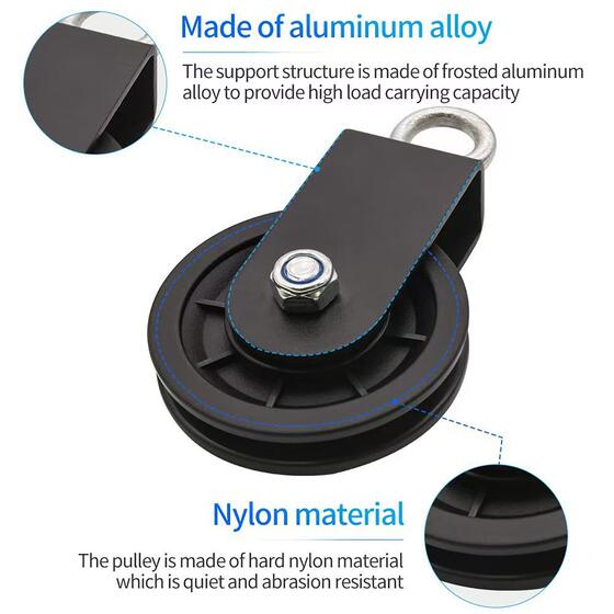 Silent Pulley for Fitness Equipment, Fixed Pulley for Large Bird Machine, Lifting Pulley, Pull-Down Pulley