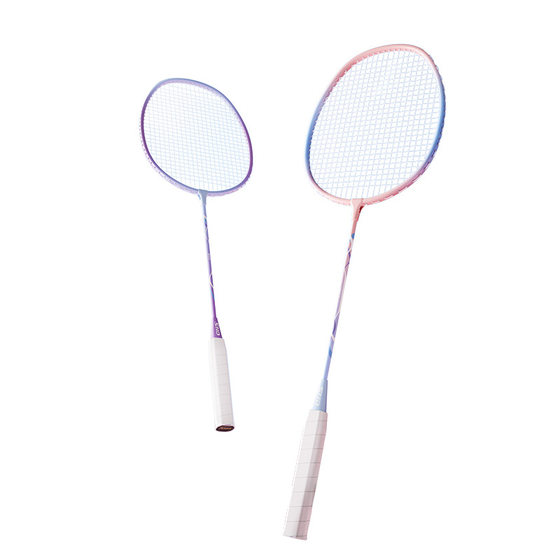 Snd Badminton Racket Beginner Training Racket Ultra-Light and Durable Single and Double Racket Set for College Students and Adults Entry-Level Racket