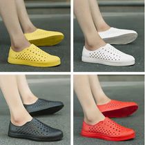 Bird Nest Dongle Shoes Male Summer Han Version Casual Cool Slippers Female Non-slip Related Water Amphibious Shoes Lovers Resort Beach Shoe Tide