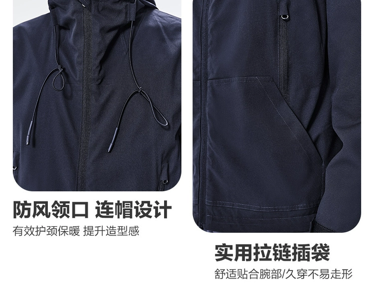 [Clearance] Giordano Jacket Men's Autumn and Winter Workwear Wind Slant Pocket Hooded Thin Jacket Men 01070720