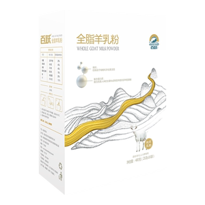 百跃高钙全脂无添加蔗糖纯山羊奶粉成人中老年早餐羊奶粉400g送礼