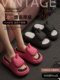 New 7.0cm heightening EVA rabbit thick-soled slippers for women's summer home indoor and outdoor wear on the beach with a shit-stepping feeling.