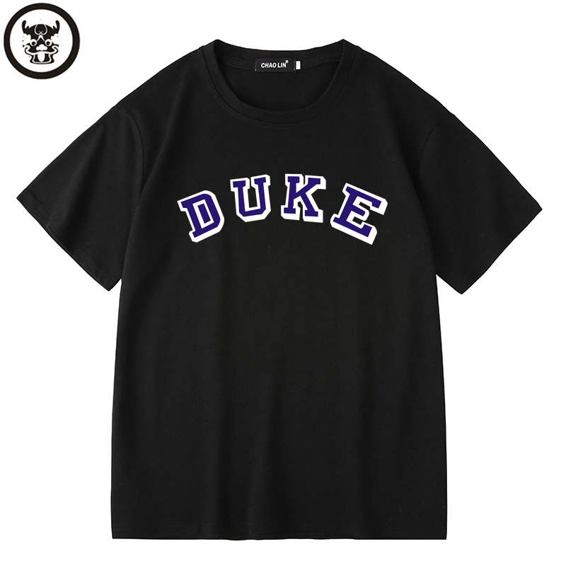 Loose Basketball Sports T-Shirt Duke University American Basketball Training Short-Sleeved Ncaa Half-Sleeved Tee Top