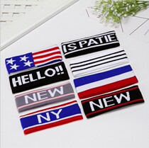 Nicole fairytale hip hop street dance male and female childless head with new Japan-ROK baby fashion knit parent-child hair band tide