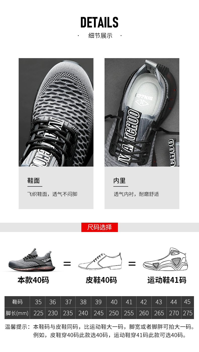 Labor protection shoes for men, steel toe, lightweight, deodorant, breathable, soft sole, anti-smash, anti-puncture, wear-resistant, construction site work, summer style for women