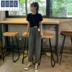 . Cao 155cm mặc 145 nhỏ nhắn nữ ngắn với mùa hè váy Hàn Quốc phiên bản của sinh viên chùm khí chân thể thao giải trí 