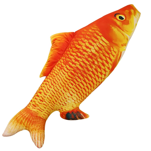 Реалистичная плюшевая игрушка, подушка, успокаивающая забавная кукла, 3D, карп