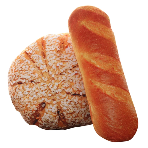 Плюшевая подушка, забавная игрушка подходит для мужчин и женщин, хлеб, 3D, подарок на день рождения