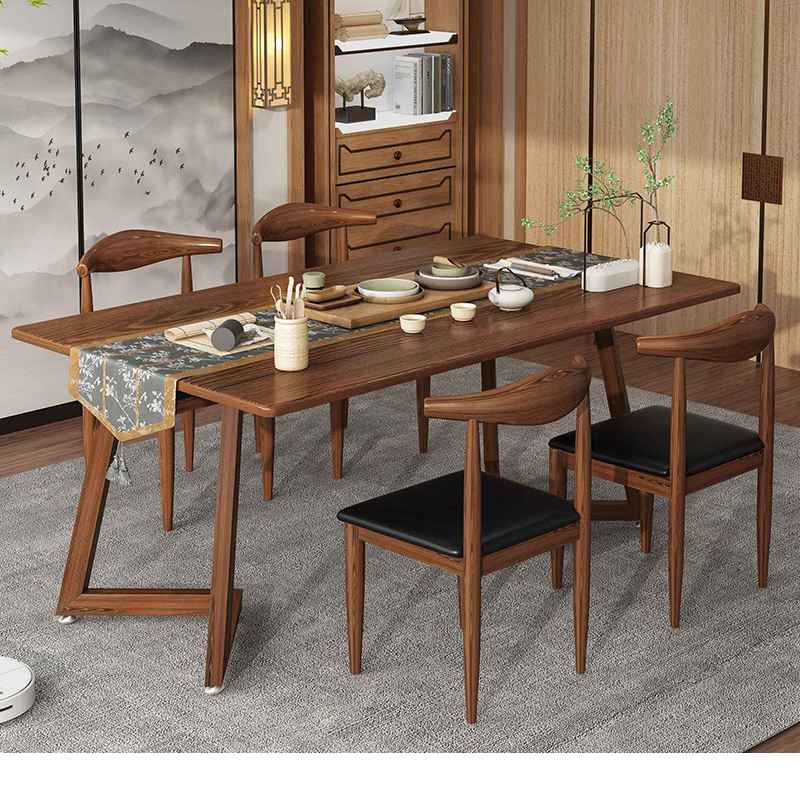 Tea table office new Chinese style large plate tea table and chair combination tea table kung fu coffee table tea table integrated table living room home