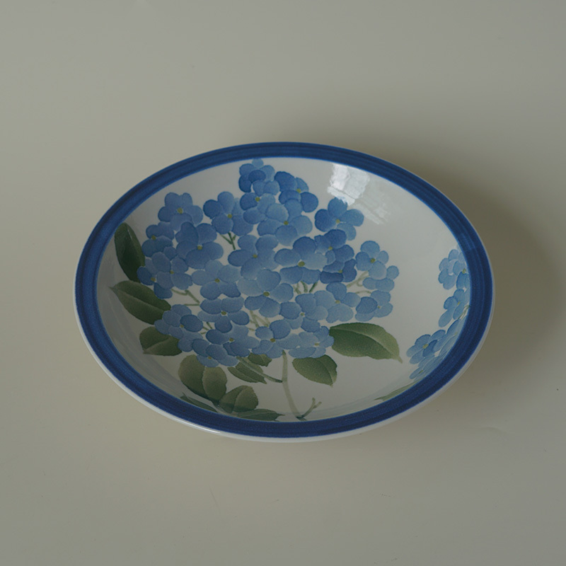 Penxia Gongsheng Hydrangea Underglaze Hand-Painted Fruit Plate Goblet Floral Dessert Plate Ceramic Dried Fruit Tea Snack Plate Dinner Plate Penxia Gongsheng Hydrangea Underglaze Hand-Painted Fruit Plate Goblet Floral Dessert Plate Ceramic Dried Fruit Tea Snack Plate Dinner Plate