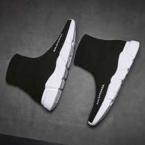 2021 new summer socks shoes mens high-top leisure sports breathable trendy shoes mesh hundred towers a pedal lazy shoes