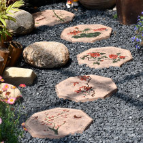 Chinese style courtyard down-to-earth stone flower garden decoration Ting steps stone outdoor anti-slip floor tiles Lawn Mat Stone Paving Stone Paving Stones