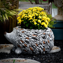 Hedgehog Flower Pot Cement Multi-Meat Potted Animal Large Size Garden Patio Courtyard Balcony swaying pieces Decorative Gardening Terrace Arrangement