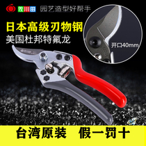 Sagawa Tian imported SK5 steel labor-saving Fruit tree pruning knife double-edged pruning shears pruning branches bonsai scissors beak