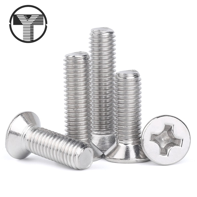 (M1 0 M1 2 M1 6 M2) 304 Stainless steel countersunk head screw Flat head screw Cross screw