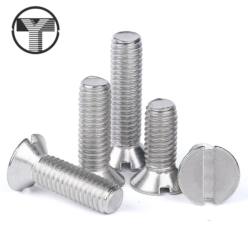 304 stainless steel lined slotted head screws micro GB68 notched flat head screws M1 6 M2 M2 M2 5-M5M6
