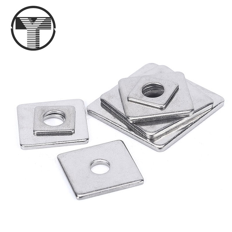 304 stainless steel quadrilateral gasket square flat cushion square gasket square cushion M3-M16 with square cushion M3-M16
