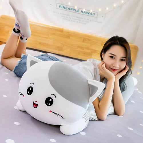 Милая плюшевая игрушка, большая кукла, подушка для сна, котенок, кот, подарок на день рождения