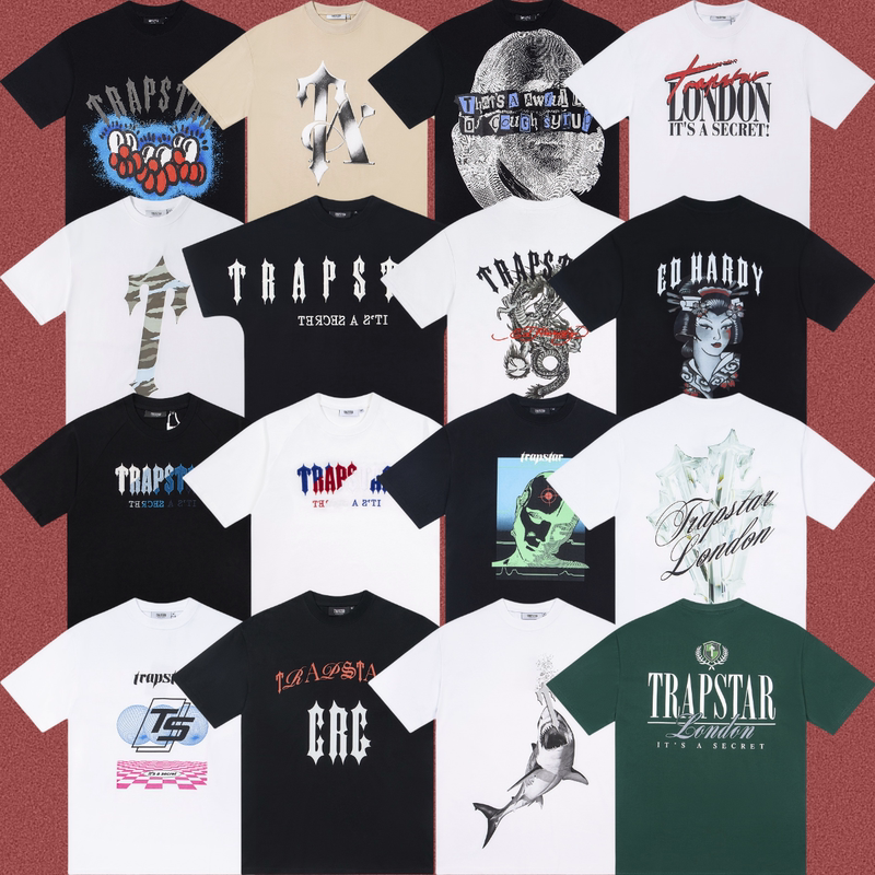 High-End Trapstar West Coast Hip-Hop Rap Style T-Shirt American Street Style 2025 New Trendy Short-Sleeve