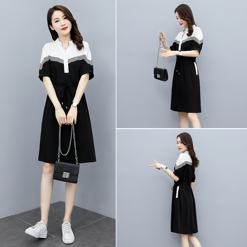 Maternity Spring and Summer Dresses, Fashionable 2023 New Mid-Length Slimming Korean Style Trendy Mom Summer Pregnancy Clothes