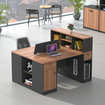 Staff office table and chair combination modern simple screen computer staff Station double face-to-face four or six people