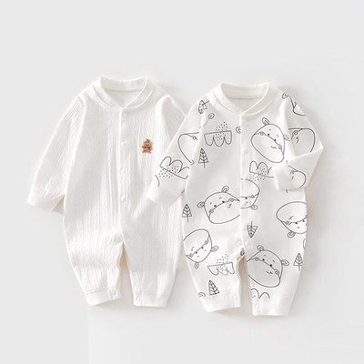 Cotton Baby Jumpsuit, Autumn Clothing for Newborns, Soft and Skin-Friendly Pajamas for Boys and Girls, All-Season Romper — 5