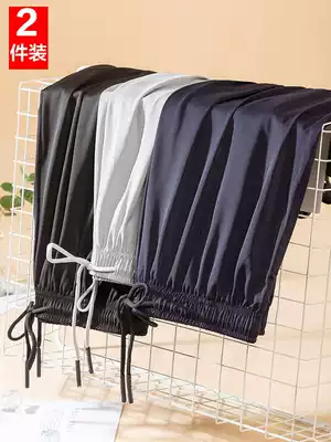 Ice silk shorts men's summer loose ultra-thin breathable quick-drying sports home pajamas sleep five-point air conditioning casual shorts