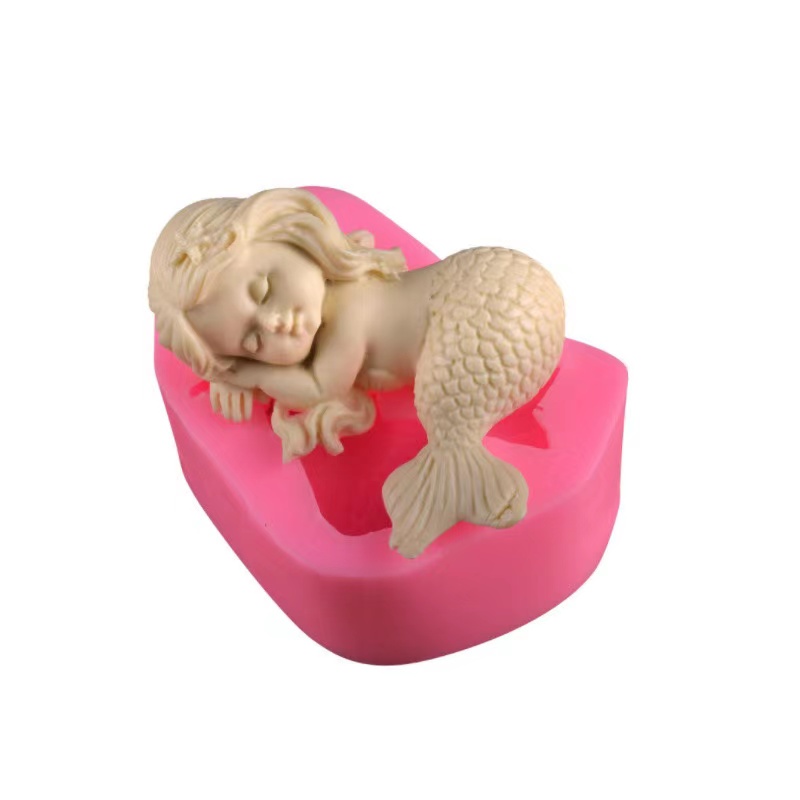 Mermaid fish tail mold silicone mold baking fondant chocolate cake decoration drop glue candle soap mold