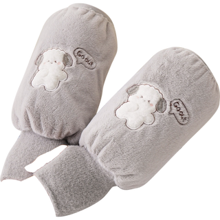 写字手套带袖套二合一保暖儿童秋冬季男女童小学生孩子办公室护袖