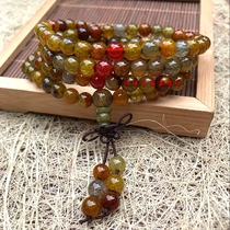 Natural 108 beads hand string Dragon agate bracelet natural jewelry dragon scale stone men and women couples