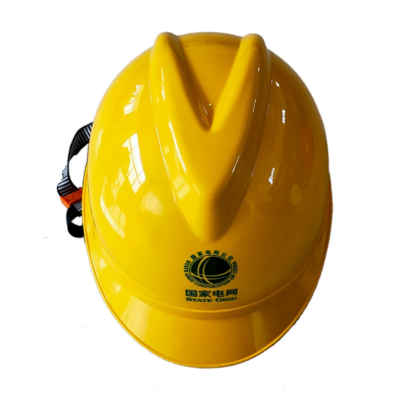 Mũ bảo hiểm thợ điện Mũ bảo hiểm an toàn điện công trường xây dựng hình chữ V mũ bảo hiểm chống va đập tiêu chuẩn quốc gia ABS thoáng khí bảo hộ lao động có thể in