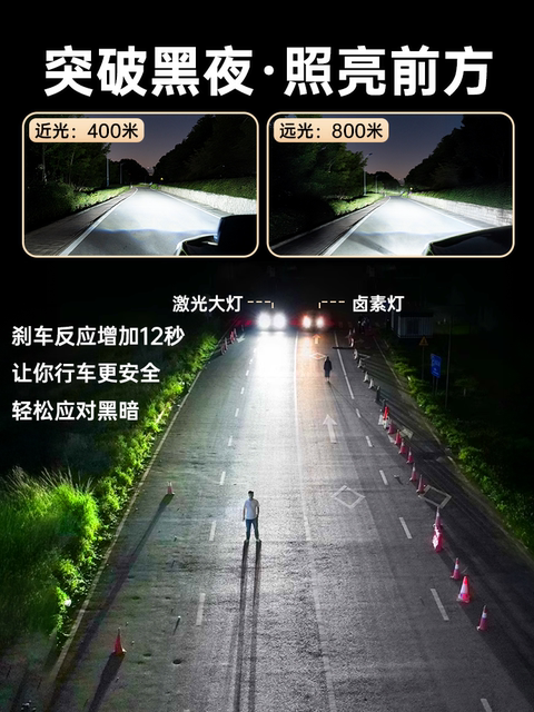 20-24 Models of Zero Run T03 Led Laser Headlights, High Beam and Low Beam Integrated, Special Strong Light, Ultra-Bright Car Light Bulbs