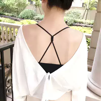 Chinese knot cross shoulder strap thin strap Joker cross non-slip shoulder underwear strap sexy underwear shoulder strap transparent invisible invisible
