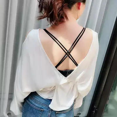 New strap fancy cross shoulder strap simple sexy back underwear strap non-slip shoulder underwear shoulder strap transparent invisible