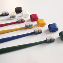  Spiral two-color ultra-soft bristle adult toothbrush 6 packs Silver ion antibacterial ultra-soft bristle toothbrush 6 packs