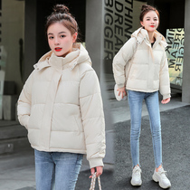 Down cotton clothing womens 2021 winter new Korean version of the short age-reducing bread suit loose quilted jacket cotton coat thickened jacket