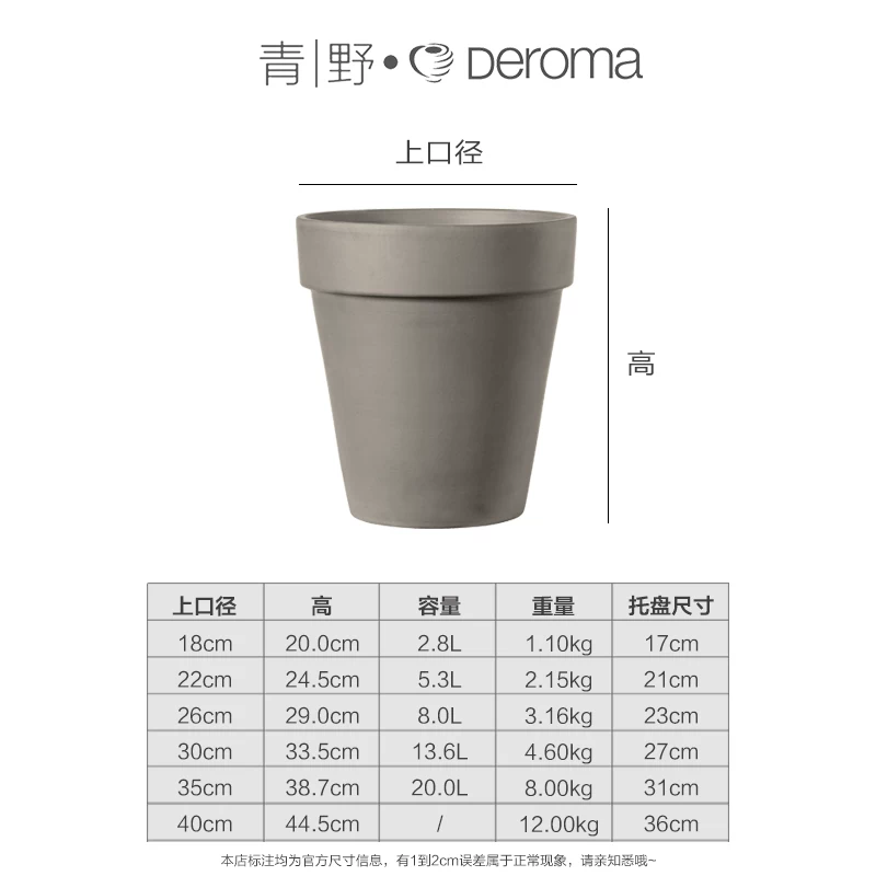 DEROMA Международная глиняная горшок succulent цветы зеленый растение пол Flooring Балкон красный глиняный горшок домашний садоводство цветочный горшок