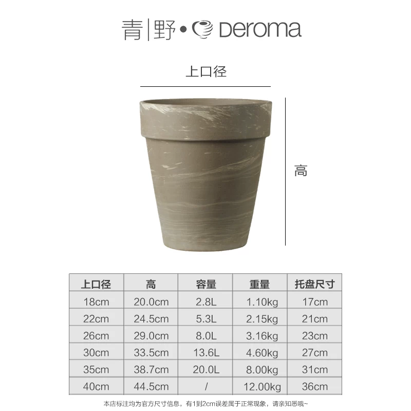 DEROMA Международная глиняная горшок succulent цветы зеленый растение пол Flooring Балкон красный глиняный горшок домашний садоводство цветочный горшок