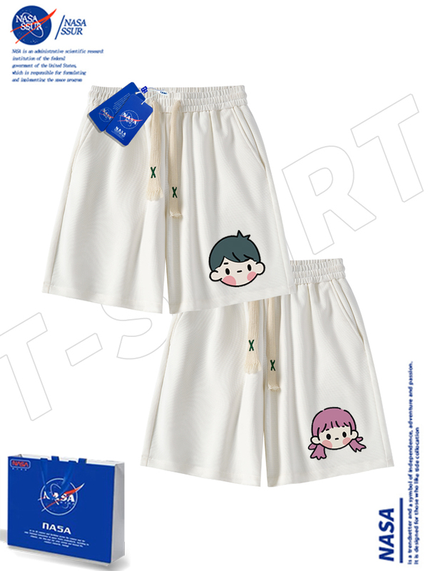 Couple's Shorts 2026 Summer New Style ins Niche Design Loose Casual Waffle Knit Outerwear Five-Point Pants