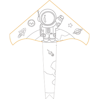 Maiyuan children's coloring graffiti diy kite materials