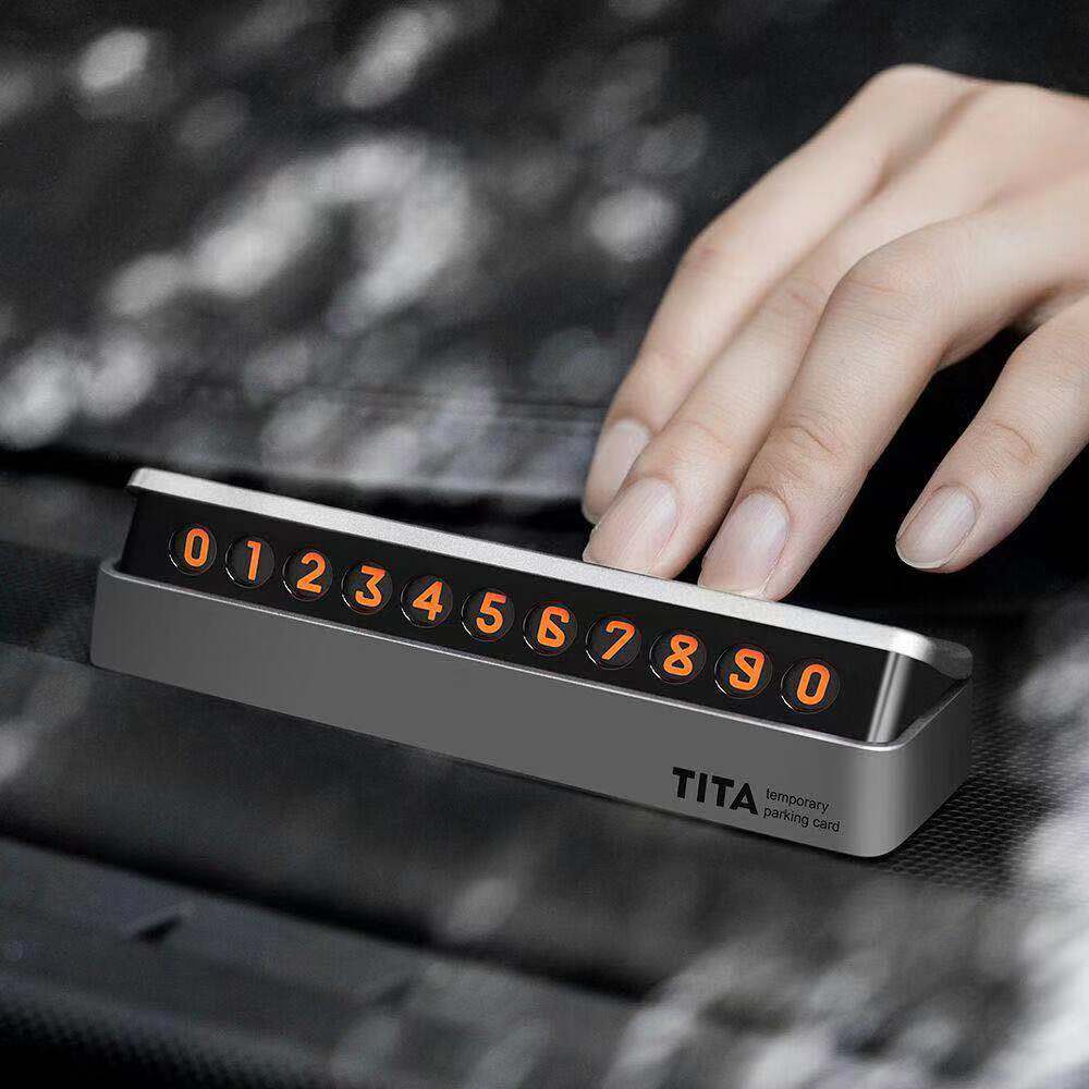 TITAA temporary parking card Norway car phone hidden number plate transfer car card creative car to decorate women's car supplies-Taobao
