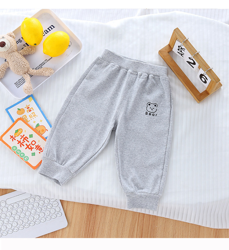 Baby Pants for Spring and Autumn, Pure Cotton, Suitable for Boys and Girls, Children's Sports Pants, Infant and Toddler Fall Outfit, Separate Long Pants — 5