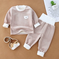 Хаки, флисовый, высокая талия