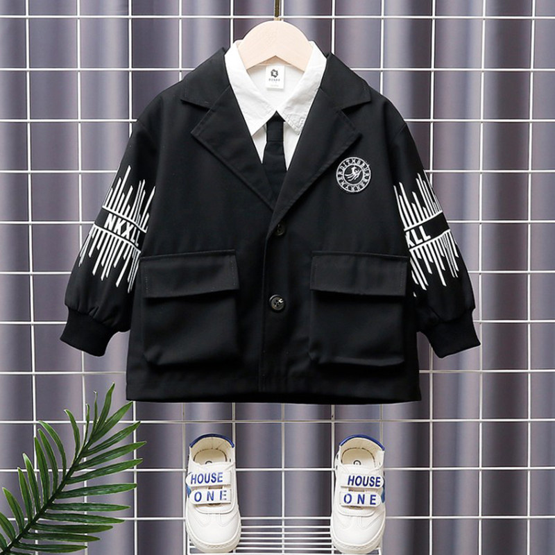 Boys casual suit jacket 3-year-old boy Korean handsome small suit foreign style 7 spring and autumn 8 dress 9 children's suit