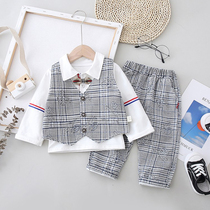 Boy suit suit 1 handsome 2 British 3 Foreign 4 year old boy spring and autumn children casual dress children suit