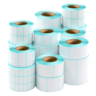 Three-proof thermal paper blank with self-adhesive label