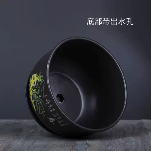 Цветочный горшок Керамика Большой прозрачный принесит фиолетовый песок с мультизоновым балконом.